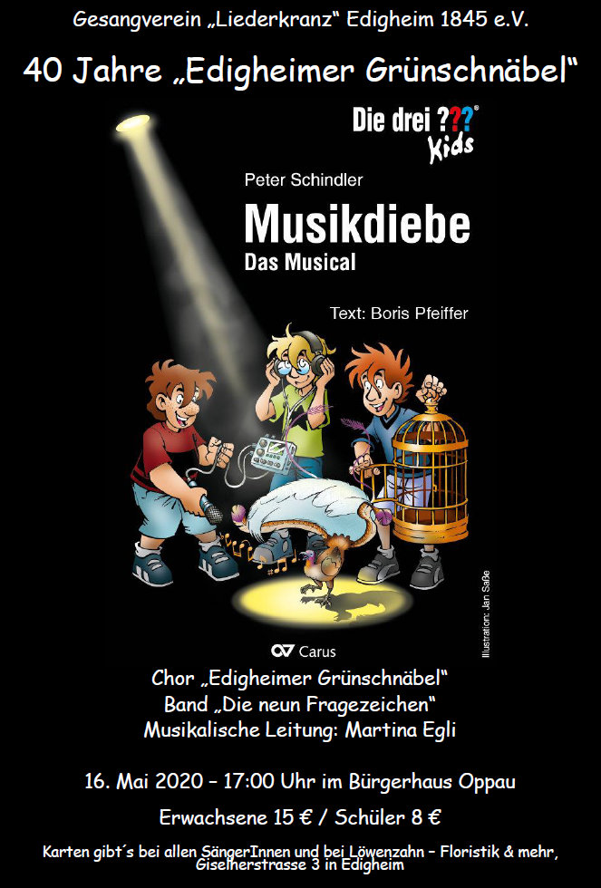 Plakat Musikdiebe